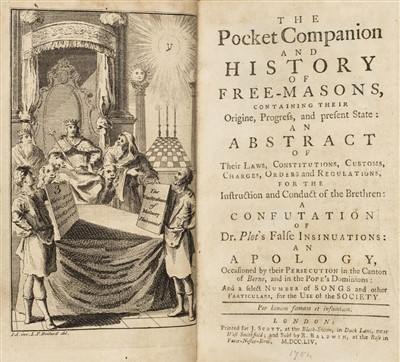 Lot 111 - Freemasonry, 1754
