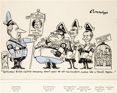 Lot 305 - Cummings, (Michael, 1919-1997) "Gentlemen! British capitalist democracy doesn't work!"