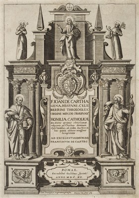Lot 185 - Cartagena (Juan de). Homiliae Catholicae, 1612-11-14, & others