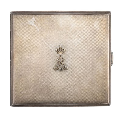 Lot 54 - Brackley (Herbert, 1894-1948). A Cartier silver presentation cigarette case