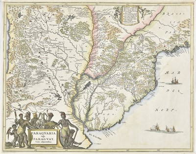Lot 133 - Paraguay. Montanus (Arnoldus) Paraquaria vulgo Paraguay cum Adjacentibus, circa 1675