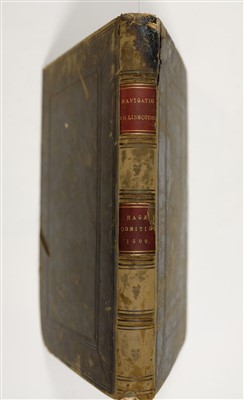 Lot 43 - Linschoten (Jan Huyghen van). Navigatio ac itinerarium in orientalem, 1st edition in Latin, 1599