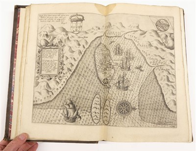 Lot 43 - Linschoten (Jan Huyghen van). Navigatio ac itinerarium in orientalem, 1st edition in Latin, 1599