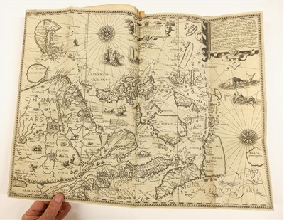 Lot 43 - Linschoten (Jan Huyghen van). Navigatio ac itinerarium in orientalem, 1st edition in Latin, 1599