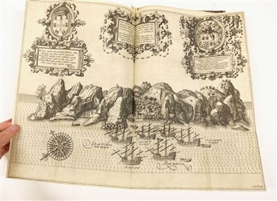 Lot 43 - Linschoten (Jan Huyghen van). Navigatio ac itinerarium in orientalem, 1st edition in Latin, 1599