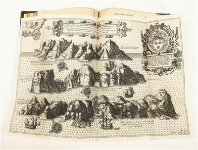 Lot 43 - Linschoten (Jan Huyghen van). Navigatio ac itinerarium in orientalem, 1st edition in Latin, 1599