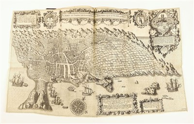 Lot 43 - Linschoten (Jan Huyghen van). Navigatio ac itinerarium in orientalem, 1st edition in Latin, 1599