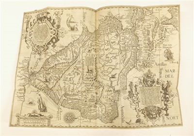 Lot 43 - Linschoten (Jan Huyghen van). Navigatio ac itinerarium in orientalem, 1st edition in Latin, 1599