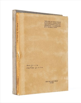 Lot 623 - Flint (Sir William Russell). The Song of Songs, 1909