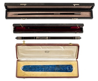Lot 55 - Conductors baton. A 19th century French rosewood conductors baton