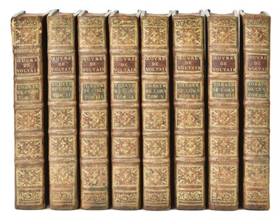 Lot 311 - Corneille (Pierre). Theatre de P. Corneille, avec des Commentaires, nouvelle edition, augmentee, 8 volumes, Geneva, 1774