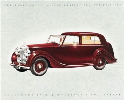 Lot 29 - Rolls-Royce. Silver Wraith sales brochure, circa 1949