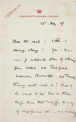 Lot 252 - Baden-Powell (Sir Robert, 1st Baron, 1857-1941). Autograph Letter Signed