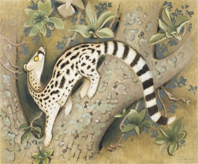 Lot 409 - Henderson (Keith, 1883-1982). Genet, oil on board and other works by the same artist