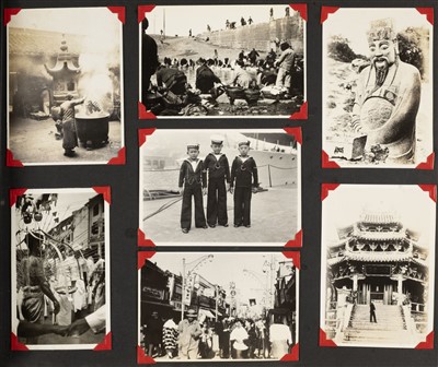 Lot 149 - China. A photograph album compiled by a British officer (China Station), 1933-34