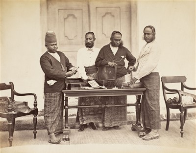 Lot 31 - India. An album containing approximately 56 mounted albumen print views, c. 1870s