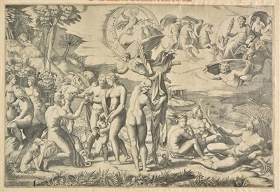 Lot 252 - Raimondi (Marcantonio, circa 1480-1527/34). The Judgement of Paris (after Raphael), circa 1510-20