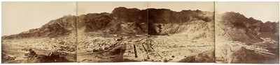 Lot 26 - Aden. A 4-part photographic panorama of Aden, 1870s