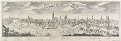 Lot 144 - Werner (Friedrich Bernhard), Two panoramas of Polish cities, [1724]