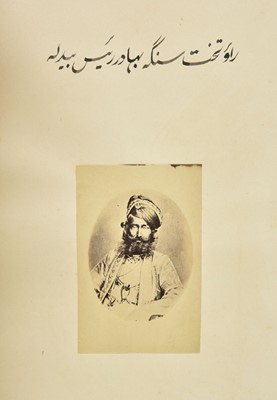 Lot 29 - India. Photographs of Indian rulers [Muraqqa' Jahan Numa], c.1880