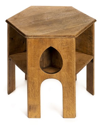 Lot 358 - Table. An Arts and Crafts Heals type book table
