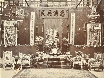 Lot 55 - China & Japan. A large scrap album containing photographs and prints, late 19th & early 20th century