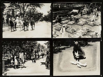 Lot 246 - Munkacsi (Martin, 1896-1963). Four contact prints on one sheet, circa 1930s, printed circa 1960