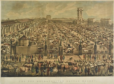 Lot 177 - Read & Co., lithographers. The New Metropolitan Cattle Market, 1859