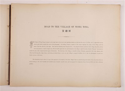 Lot 38 - Thomson (John). Views on the North River, 1st edition, Hongkong: Noronha & Sons, Printers, 1870