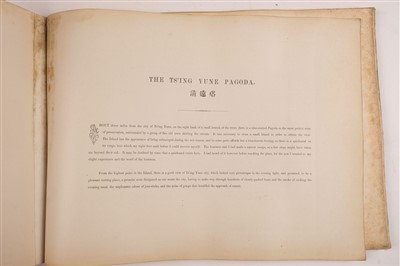 Lot 38 - Thomson (John). Views on the North River, 1st edition, Hongkong: Noronha & Sons, Printers, 1870