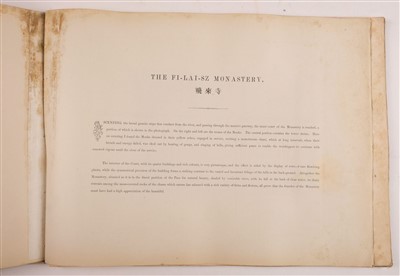 Lot 38 - Thomson (John). Views on the North River, 1st edition, Hongkong: Noronha & Sons, Printers, 1870