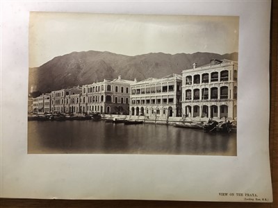 Lot 40 - Floyd (William Pryor). An album of photographs of Hong Kong and Canton, c. 1868-1870s