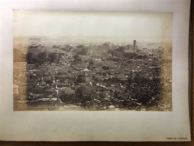 Lot 40 - Floyd (William Pryor). An album of photographs of Hong Kong and Canton, c. 1868-1870s