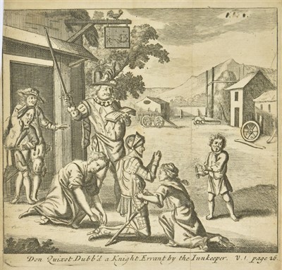 Lot 308 - Cervantes Saavedra (Miguel de). The History of the Renowned Don Quixote de la Mancha, 1731