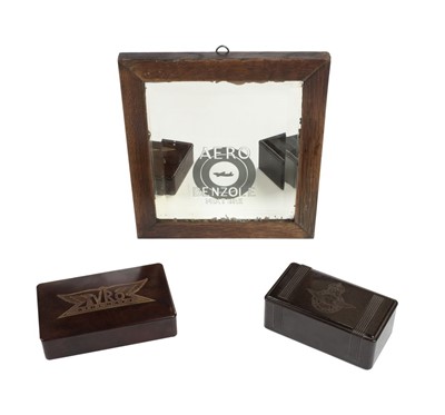 Lot 48 - Avro Aircraft. An Art Deco bakelite cigarette box and other items