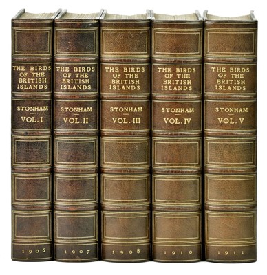 Lot 267 - Stonham (Charles). The Birds of the British Islands, 1st edition, 1906-11, rare hand-coloured copy