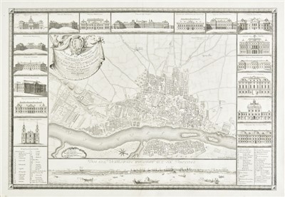 Lot 125 - Warsaw. Rizzi Zannoni (Giovanni), Plan de Varscovie..., 1772