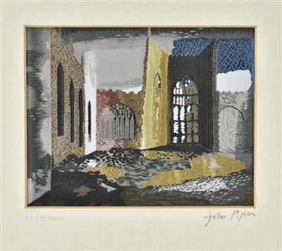 Lot 469 - Piper (John, 1903-1992). Interior of Coventry Cathedral, November 1940