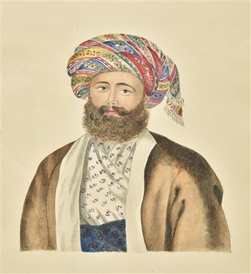 Lot 314 - Sketchbook. An early 19th century album of watercolours and sketches, circa 1824-1835