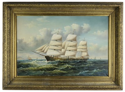 Lot 338 - Marine School. Clipper ship in full sail, late 20th century