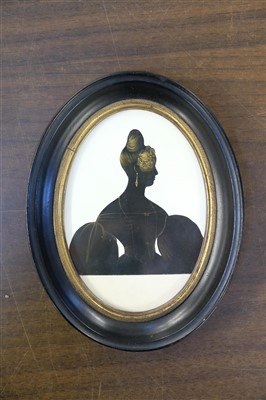 Lot 266 - Silhouette. Oval
Portrait of Harriet Ray (1807-1897), circa 1830s