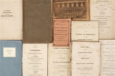 Lot 372 - Pamphlets. Approximately 170 19th c. pamphlets, incl. politics, sermons, agriculture, reports etc.