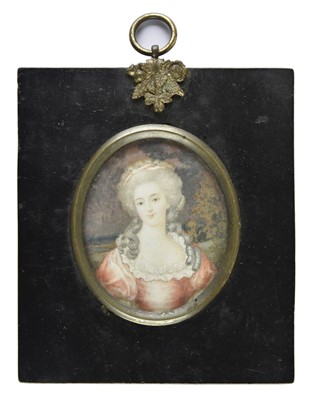 Lot 263 - Miniature. Portrait of Madame de Montesson, early 19th century