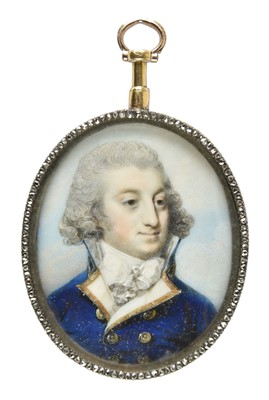 Lot 259 - Miniature. Portrait of a Naval Officer, circa 1790