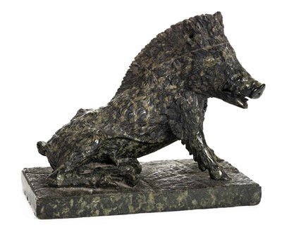 Lot 323 - Sutherland (Frank, 20th century). Boar Resting, early 20th century