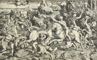 Lot 238 - Dente (Marco, 1486/1500-1527). Battle Scene, circa 1520