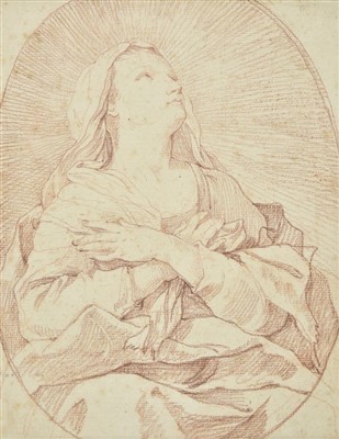Lot 246 - Italian School. Woman looking upwards, 17th century
