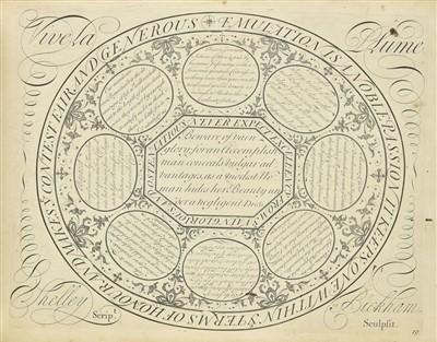 Lot 377 - Shelley (George). The Second Part of Natural Writing, London, [1714?]