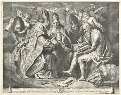 Lot 242 - Galle (Cornelis, the Elder, 1576 - 1656). Four Fathers of the Church (after Peter Paul
Rubens)
