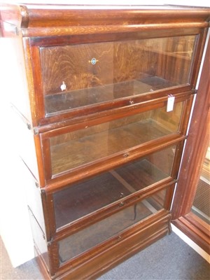 Lot 127 - Bookcase. A 1920s Globe Wernicke bookcase